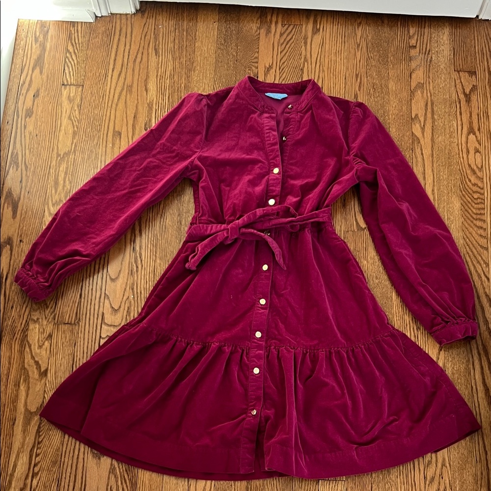 Draper James Rich Berry/fuchsia Long Sleeve Dress